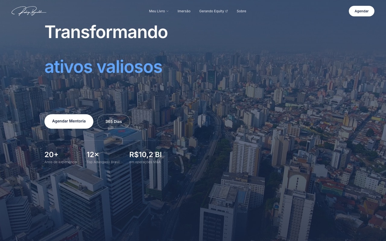 Rodrigo Baraldi — Personal Brand Landing Page
